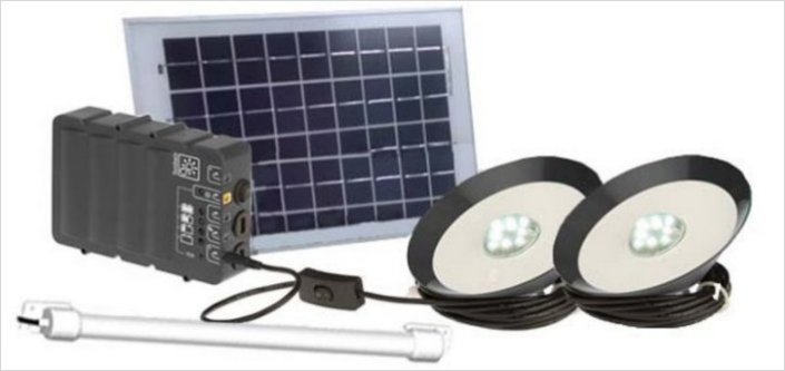 Kit solaire led autonome : Kit Lumière   énergie solaire VIP9800